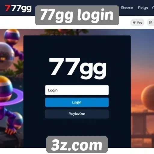 Explorando a interface do site 77gg login
